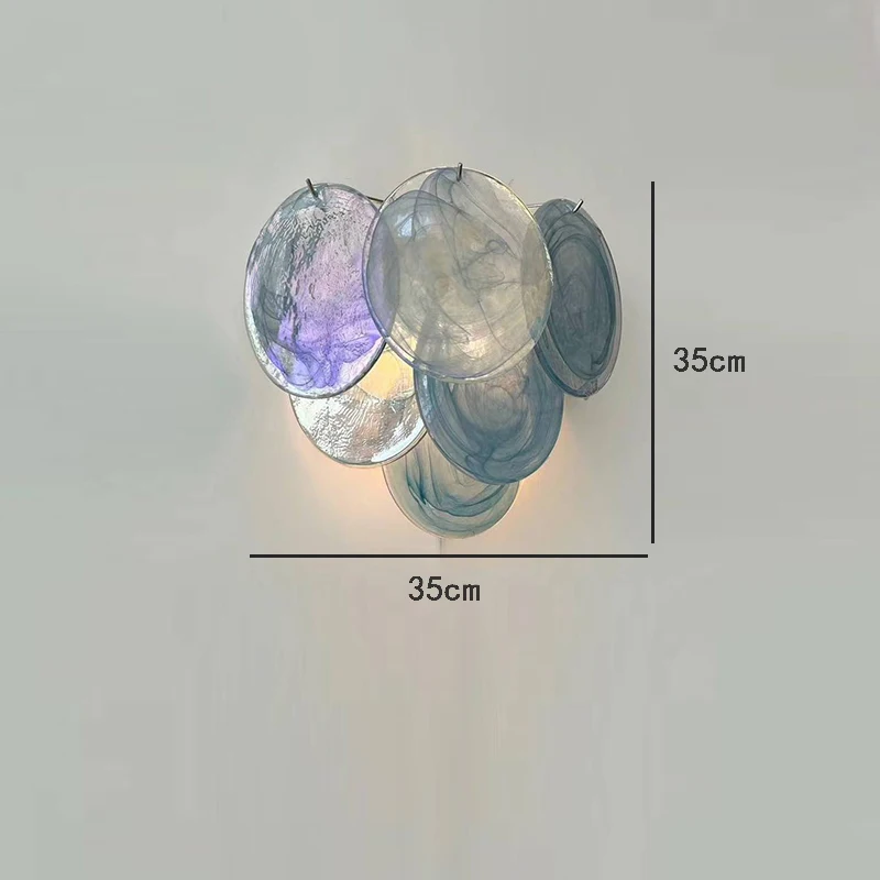 Винтажные художественные стеклянные синие люстры ручной работы, итальянский дизайн фойе, идея для домашнего декора, подвесные светильники для потолка, столовой, блеск