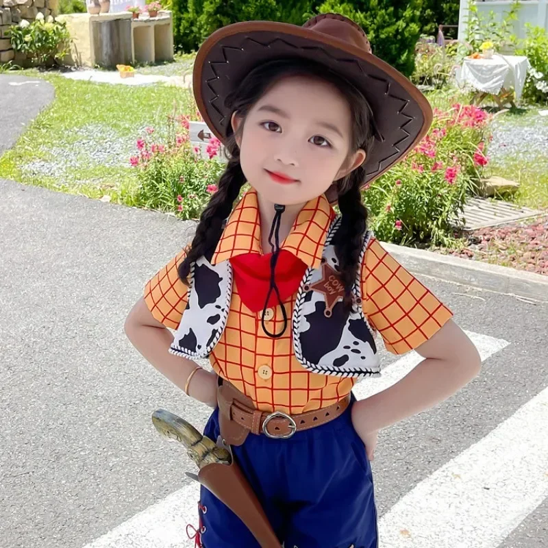 Рождественский ковбойский костюм Вуди Джесси Диснея детское платье для девочек