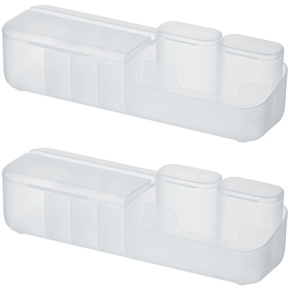 

2pcs Electronic Cord Organizer USB Cord Organizer Cable Management Box Cable Storage Organizer Cable Storage Box