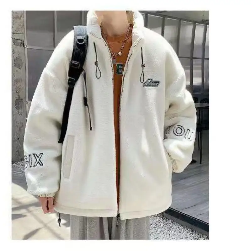 Модное мужское пальто на молнии из овечьей шерсти съемная Волшебная Мужская