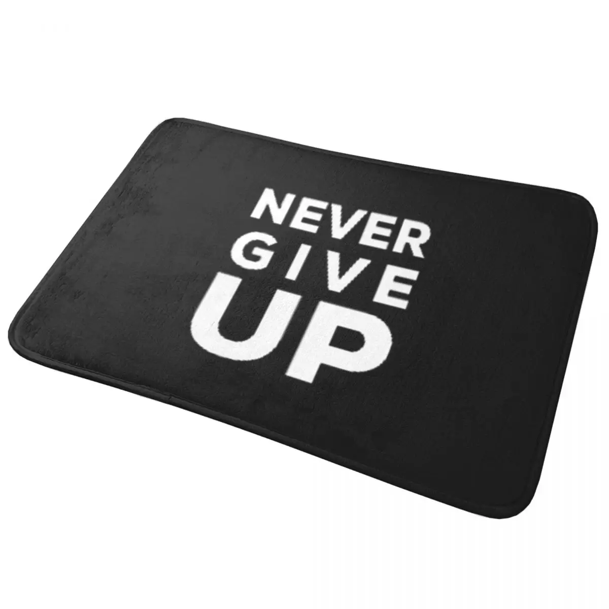 

Never Give Up Doormat Non-slip Super Absorbent Bath Mats Home Entrance Rugs Kitchen Living Room Carpet Outdoor Footpad