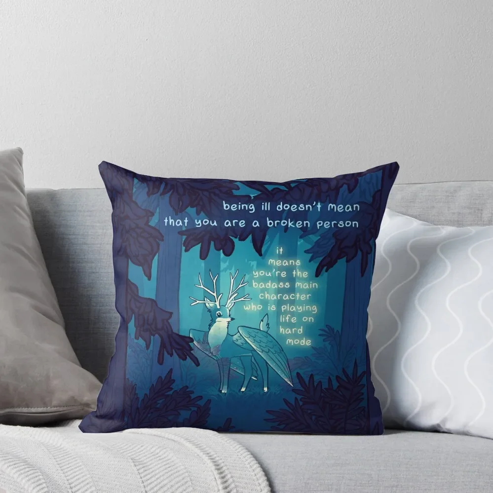 Вы главный герой призрачный лес перитон Крылатый олень диванная подушка диван