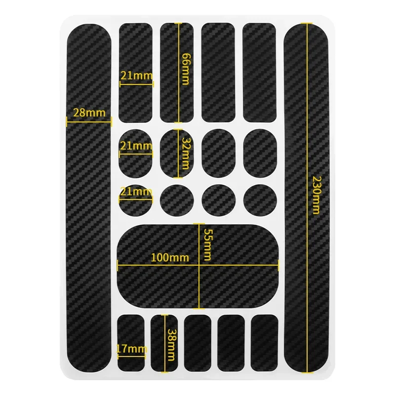 3 шт. защитные наклейки на раму велосипеда для горного