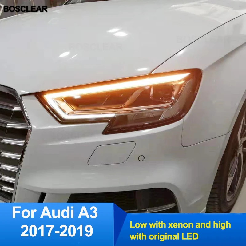 2 шт. светодиодный Автомобильные светодиодные фары для Audi A3 2013-2020 передняя фара