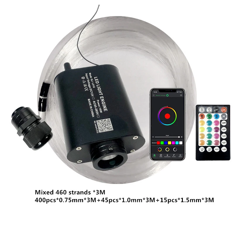 

Радиоуправляемый оптоволоконный звездный потолок Raphocd RGB