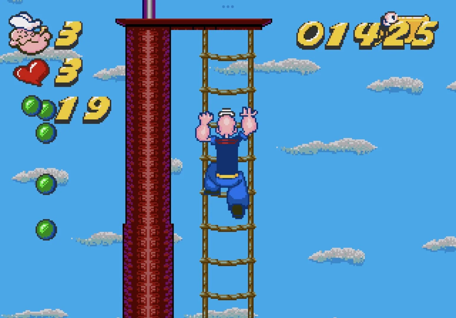 Фото 16-битная игровая карта Pop Eye in High Seas High-Jinks MD для Mega Drive №3