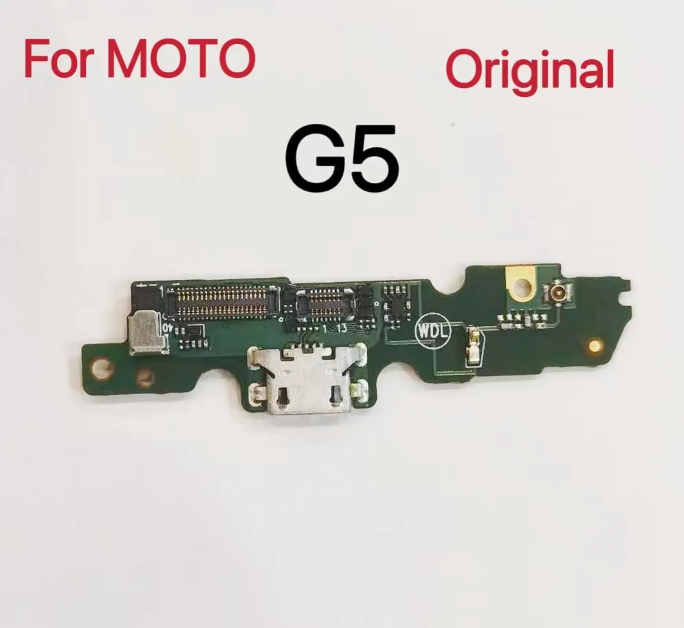 

New USB Charging Port Connector Board With Microphonre For Moto G5 XT1672 XT1676 Placa De Carga Dock flex Repair Parts