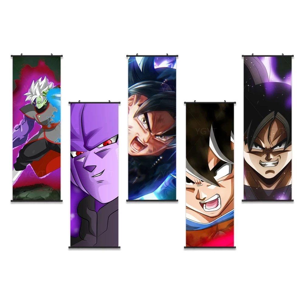 

Wall Art Hanging Dragon Ball Painting Poster Japanese Classic Canvas Print Vegetto Picture Home Decor Scroll Bedside Background