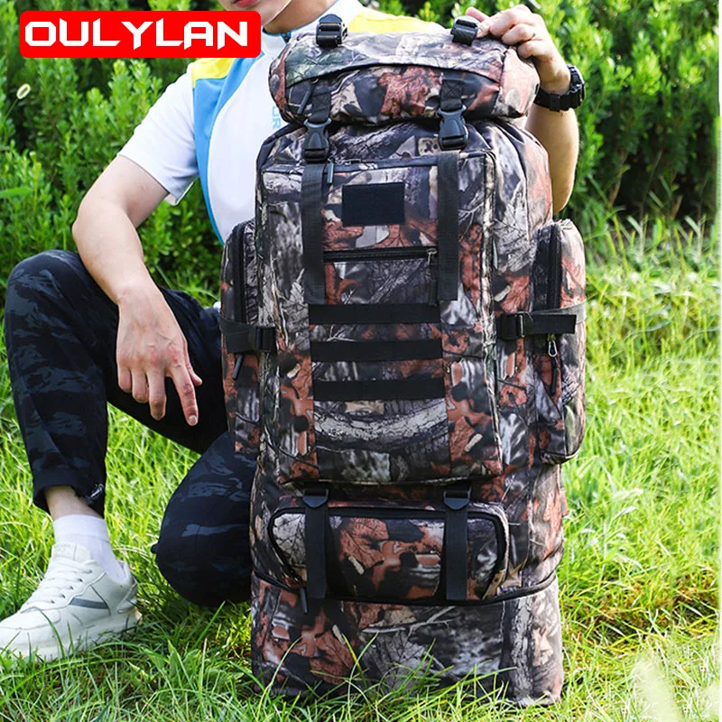 

New 80L Mountaineering Backpack Capacity Blaso Sport Bag Travel Camping Rucksack Hiking Army Climbing Bag Trekking Mochila Large