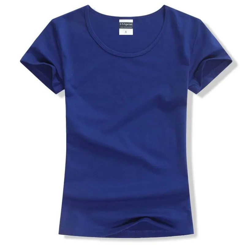 

New fashion women t-shirt brand tee shirt femme Short Sleeve Cotton tshirt for women casual clothing solid color O-neck t shirt
