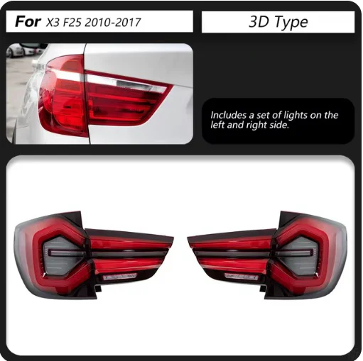 

Стайлинг автомобиля задний фонарь для BMW X3 задние фонари 2010-2017 F25 светодиодный задний фонарь задний фонарь сигнальный задний ход автомобильные аксессуары