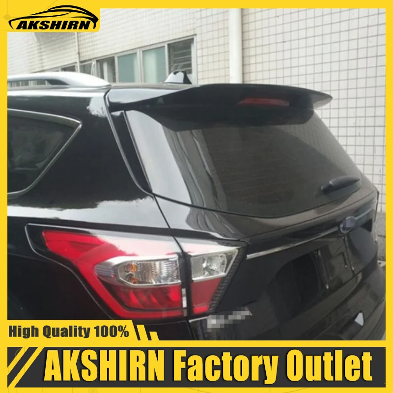 Fit For Ford Escape Kuga 2013 2014 2015 2016 2017 Exterior ABS Plastic Unpainted Primer Color Rear Trunk Wing Spoiler Decoration