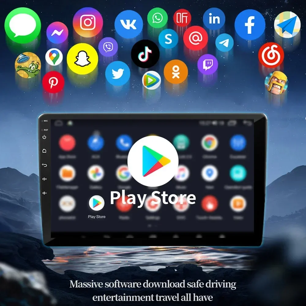 Авто беспроводной Carplay автомобильный радиоприемник мультимедийный плеер