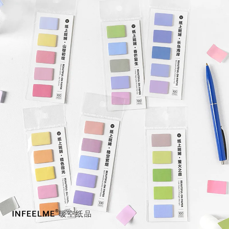 

Color Sticky Notes Ins Index Stickers Classification Label Hand Account Message Note N Times Posted Its School Office Supplies