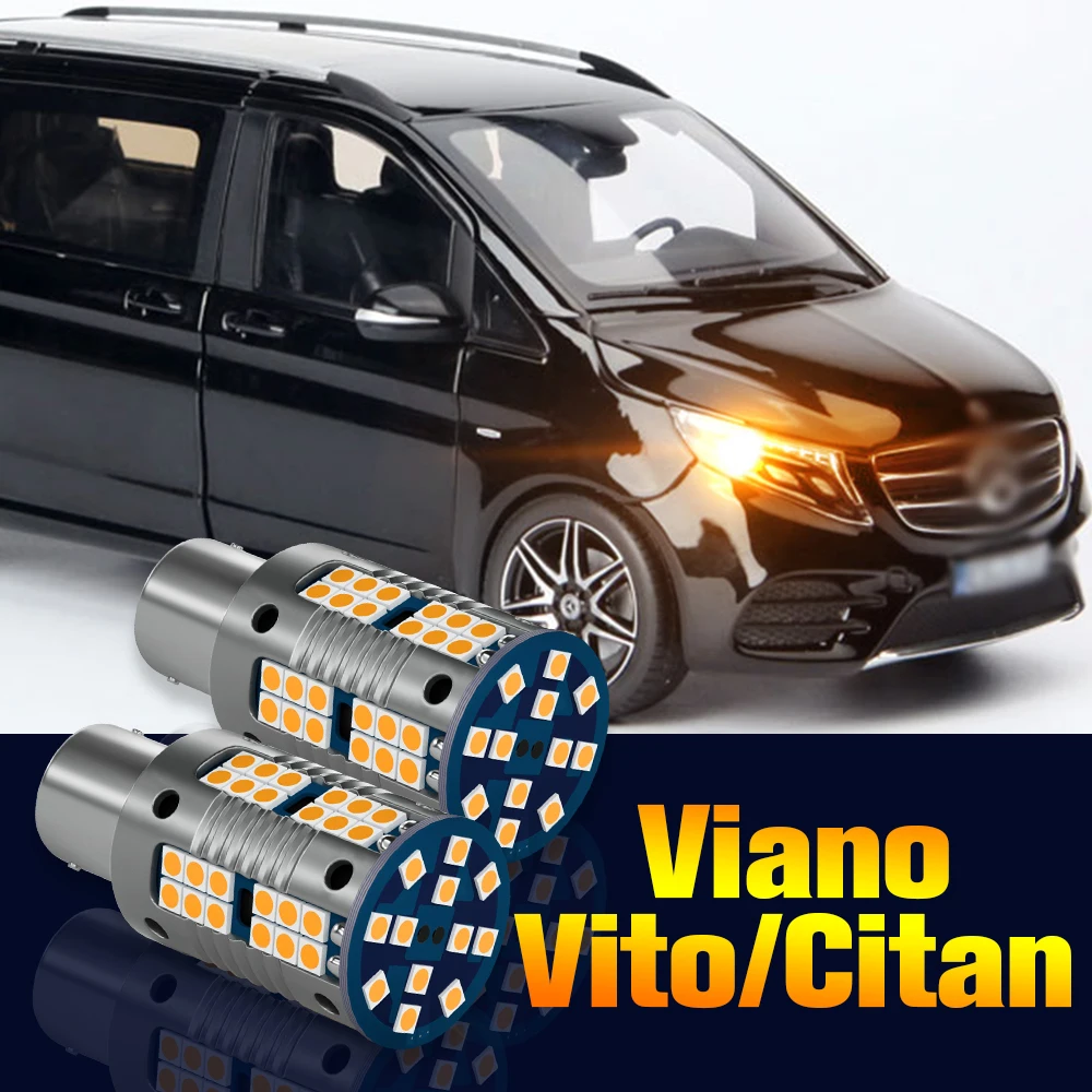 

2pcs LED Turn Signal Light Bulb Turning Lamp For Mercedes Benz Viano Vito W639 Citan W415 2003-2020 2016 2017 2018 Accessories