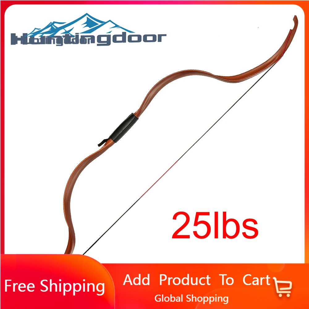 

2020 New Hot Huntingdoor 25lbs Nano Resin Traditional Recurve Bow Outdoor Sport Archery Shooting Hunting 126 Cm Bow Length