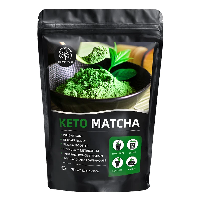 

HFU Organic Matcha Green Tea Powder Effective Detox Slimming Tea Weight Loss Pure Matcha Suitable For Smoothies Latte & Baking