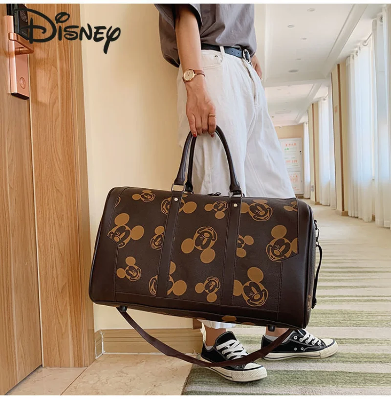 Disney Mickey New Unisex Travel Bag Fashionable High Quality Fitness Bag Popular Large Capacity Simple Handheld Luggage Bag