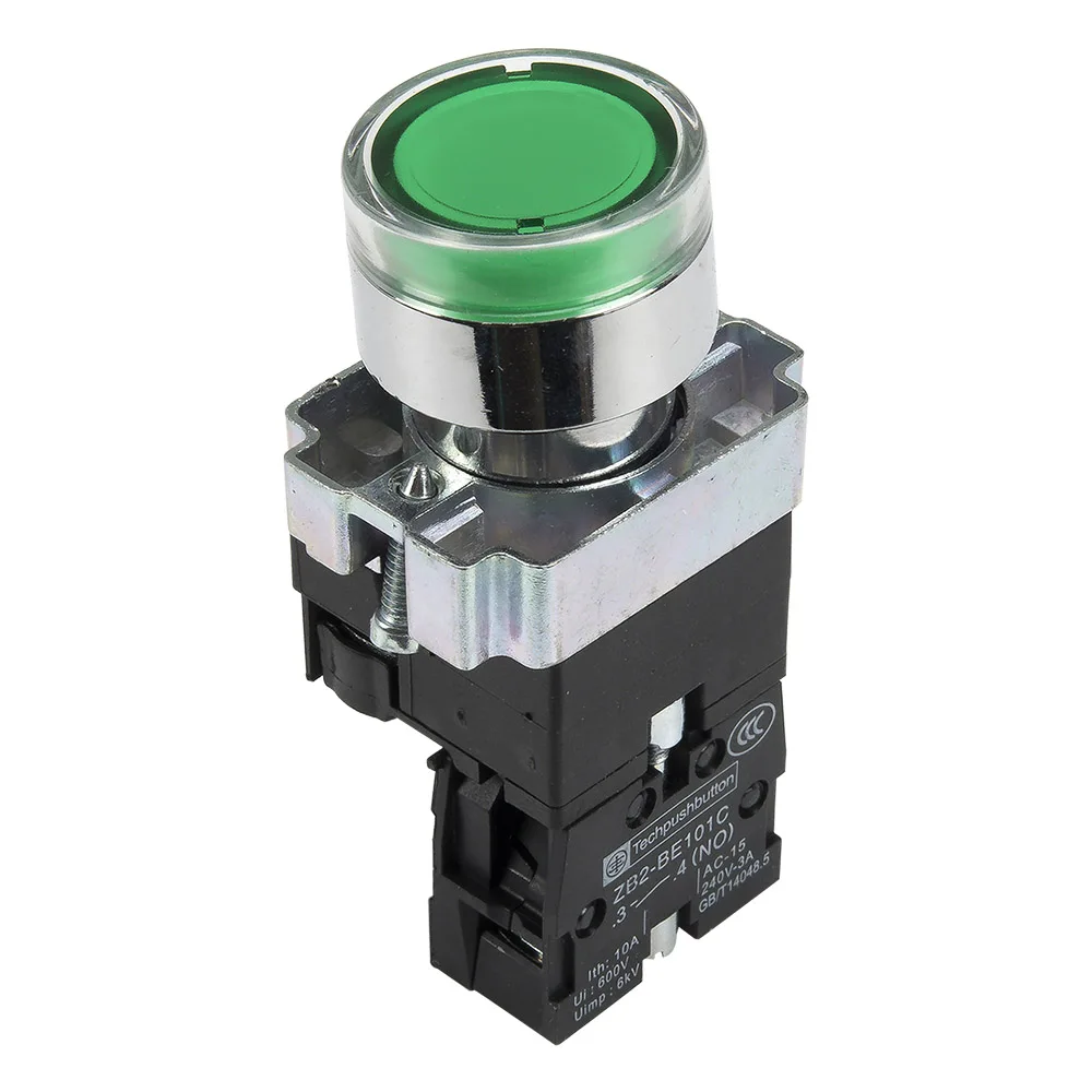 XB2-BW3361 22 мм сброс (ВКЛ)-Выкл Круглый кнопочный переключатель SPST Кнопка светильник кой