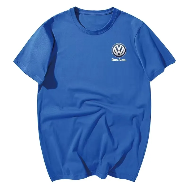 

2023 New fashion all-match Volkswagens print logo men and women couple casual half-sleeved simple personality short-sleeved