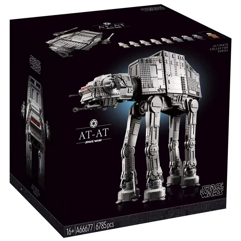 

NEW Star Plan Toys Large AT-AT 6785pcs Walker Model Compatible with 75313 Figures Building Blocks Bricks Kids Christmas Gifts
