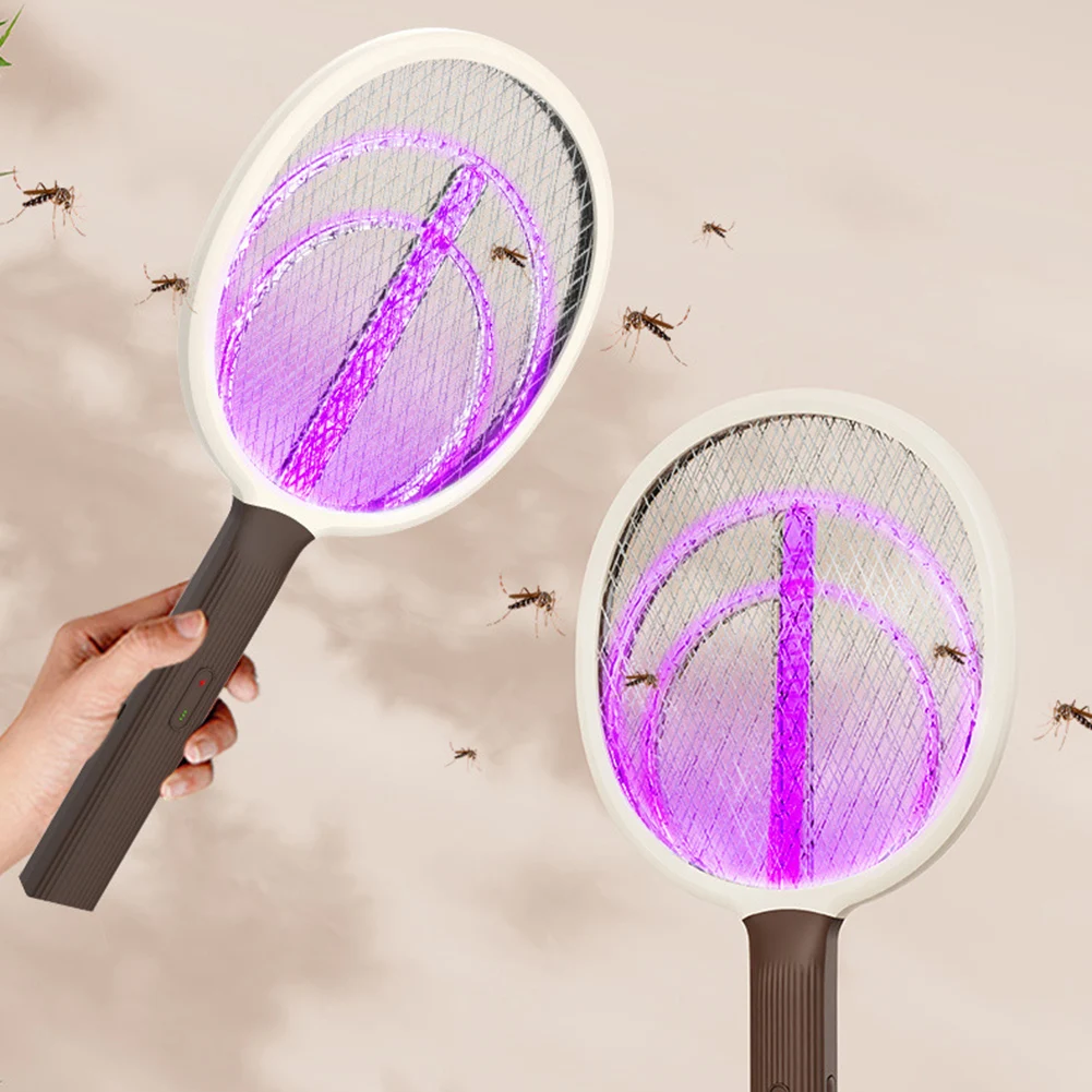 

2 в 1, Аккумуляторная Электрическая мухобойка, 3000 в