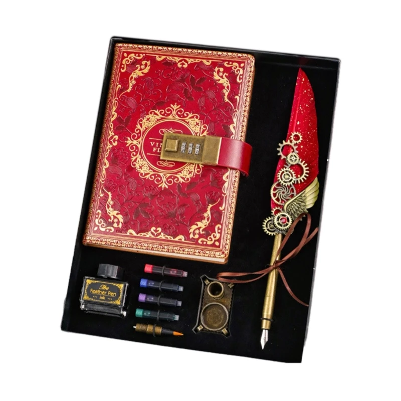 

Журнал Дневник Зонтик Кожаный дневник с кодовым замком Дневник с замком для подарка