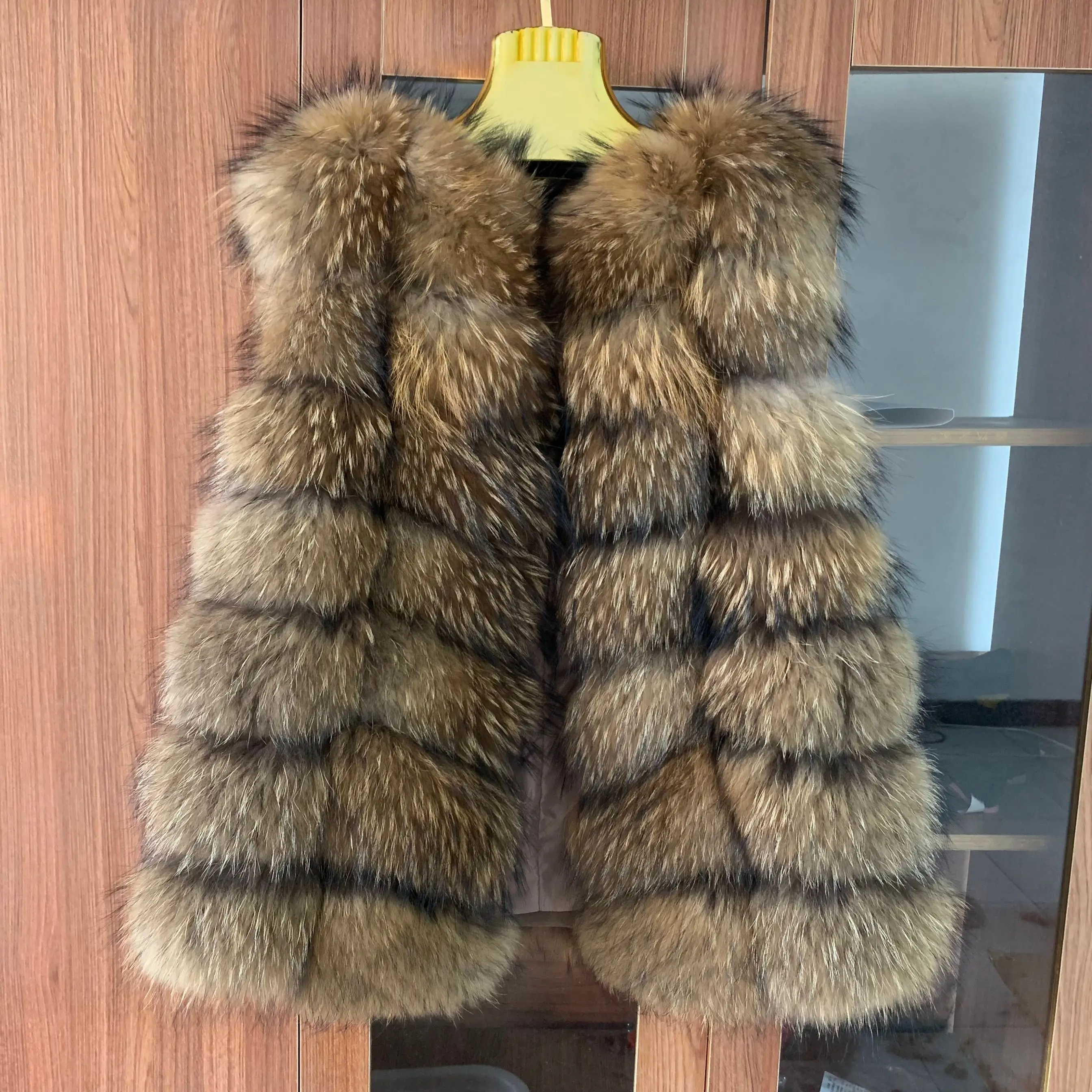 Fox fur coat women Autumn and winter vests genuine fur coat Natural fur Silver fox jacket Raccoon fur vest jacket free shipping enlarge