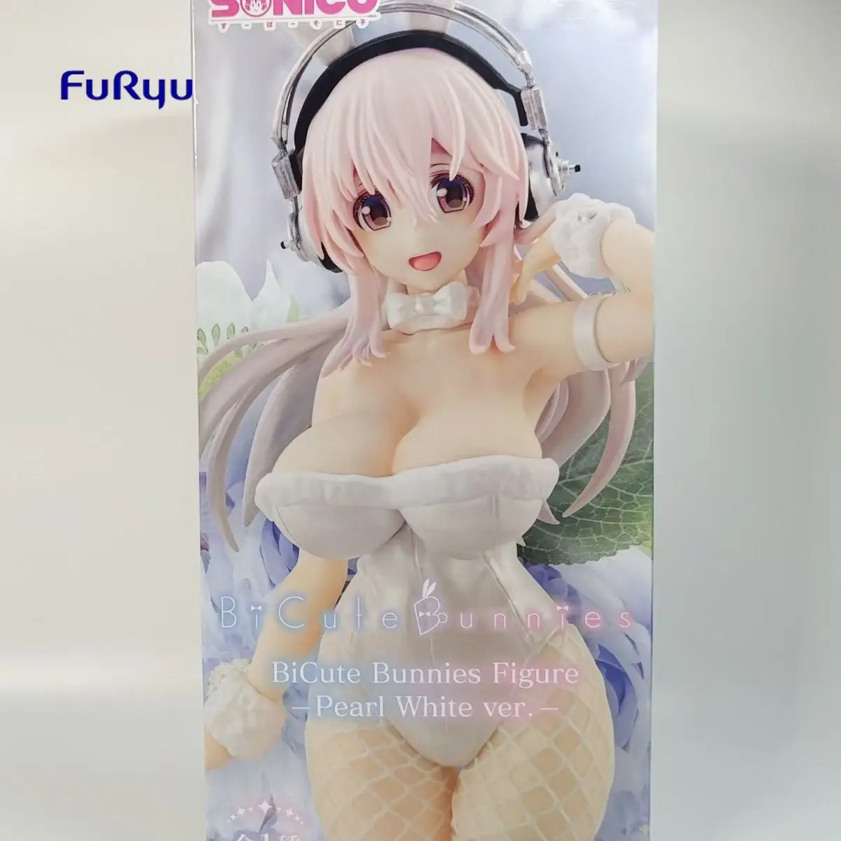 Фото В наличии Оригинальная фигурка кроликов FuRyu BiCute - жемчужно-белая версия. SUPER SONICO Аниме Фигурка Универсальный Орнамент Модель Подарок №5