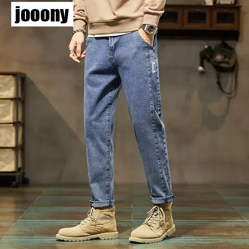 

Джинсы мужские эластичные свободные, тонкие повседневные индивидуализированные винтажные модные уличные эстетичные универсальные, Y2K, лето 2023