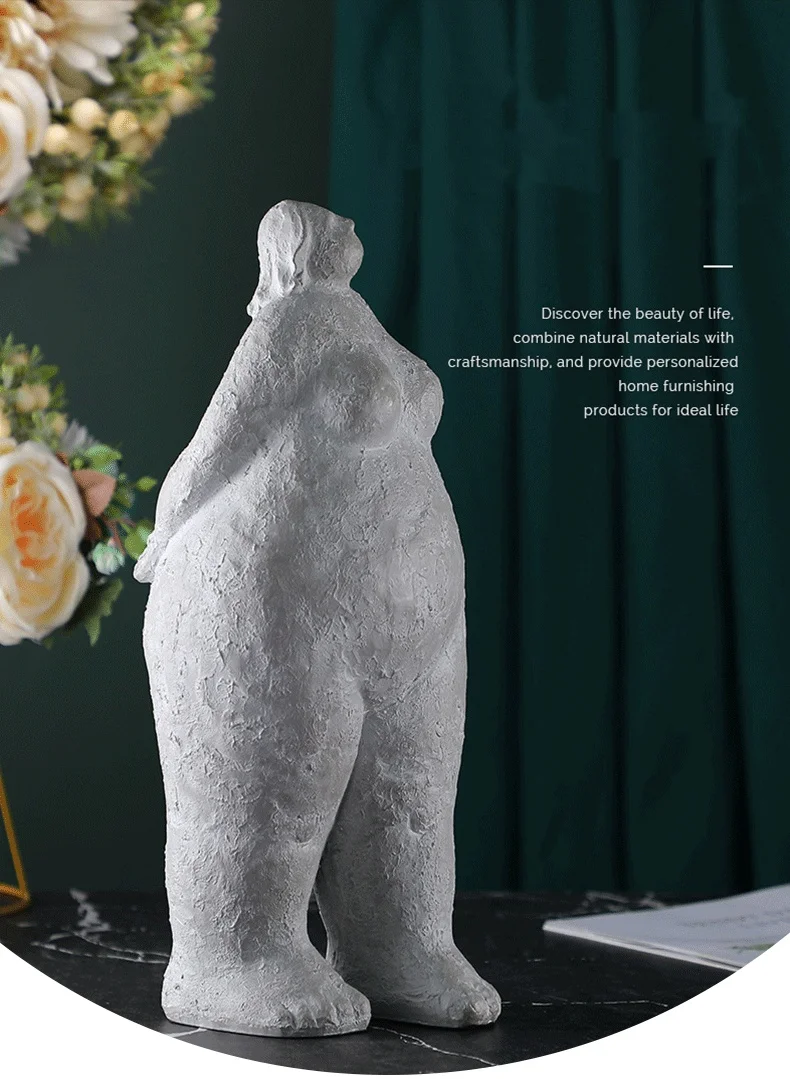 Скандинавская Европейская креативная фотостатуя для полных женщин в роскошном