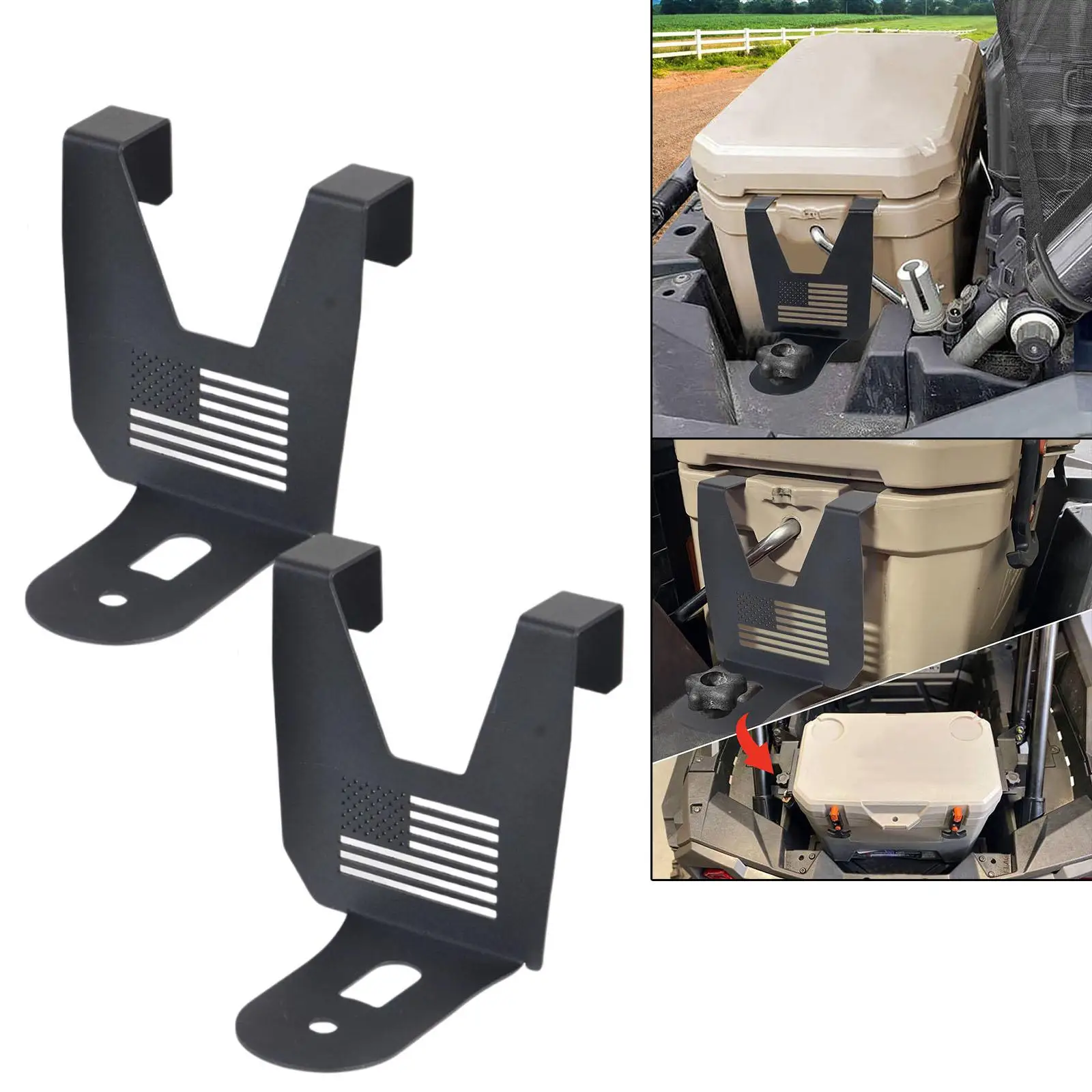 

2x Cooler Mounting Brackets Fit for Polaris RZR 1000 XP Turbo Cooler Holders