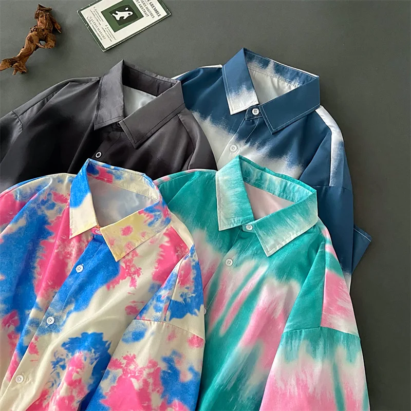 Женские рубашки EBAIHUI в японском стиле Kpop BF свободная летняя однотонная блузка с