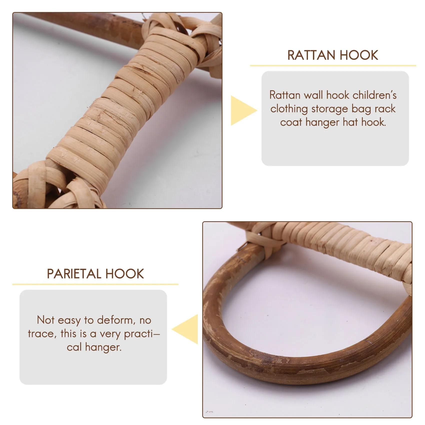 Настенные крючки из ротанга органайзер для детской одежды вешалка шляпы