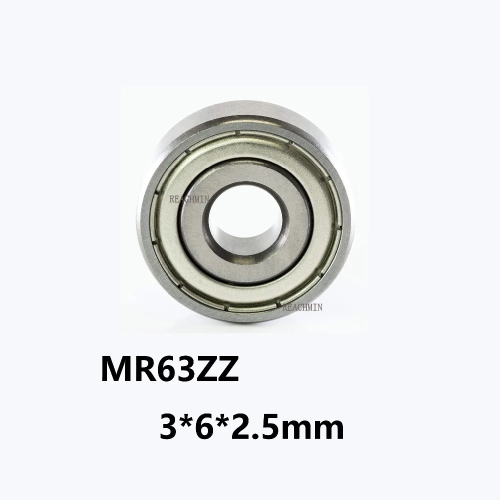 

5 шт./лот MR63ZZ миниатюрные шариковые миниатюрные подшипники с глубоким желобом, фотоподшипники MR63ZZ 3*6*2,5 мм 3*6*2,5 52100, материал из хромированной ...