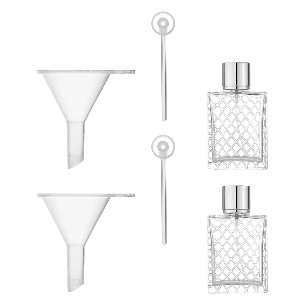 

1 Set of Portable Bottles Scent Bottles Perfume Dispenser Dispensing Funnels for DIY