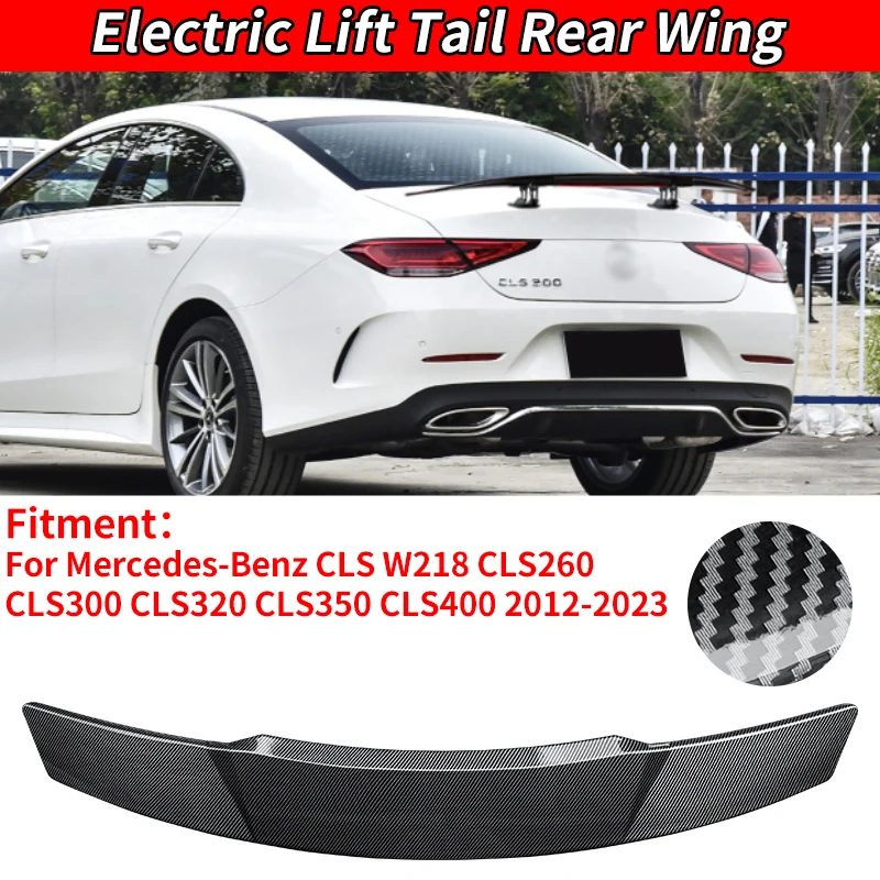 

For Benz CLS W218 CLS260 CLS300 CLS350 CLS400 2012-2023 Car Modification Electric Rear Spoiler Wing Trunk Tail Remote Control