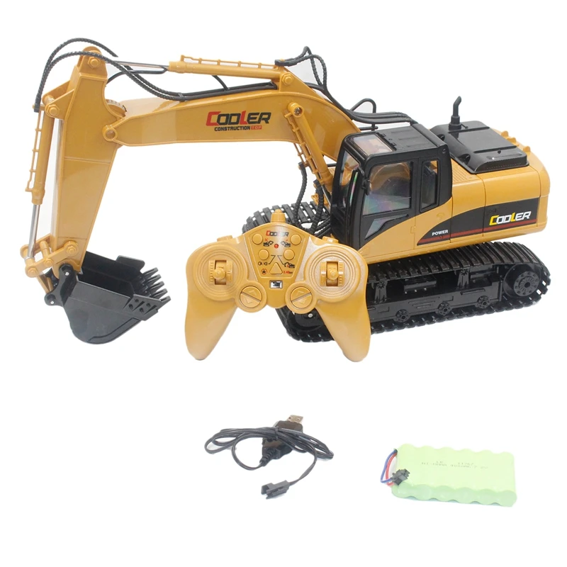 

HUINA 15-канальный полнофункциональный строительный тракторный экскаватор с передатчиком 2,4 ГГц