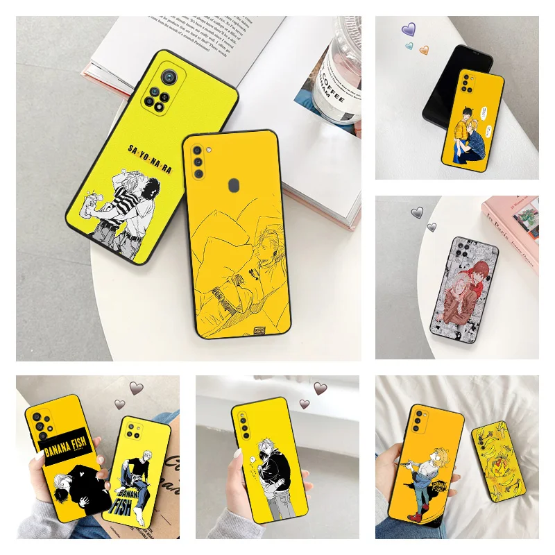 

Banana Fish Anti-Drop Phone Case For Samsung A22 A71 A51 A91 A73 A72 A53 A52 A51 5G A42 A41 A33 A32 A31 A23 A21S A14 A13 A12 A11