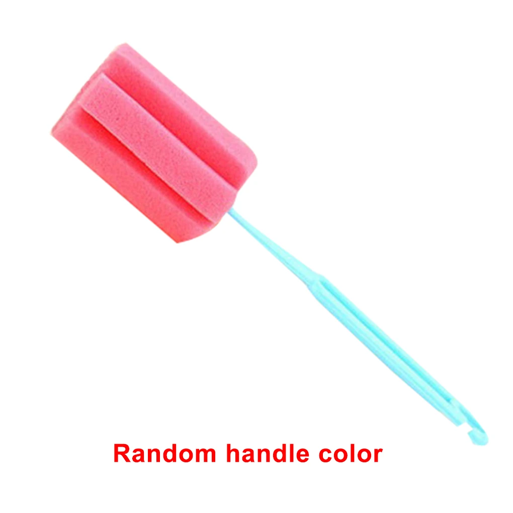 

5pcs Durable Cup Bottle Soft Sponge Cleaning Tool Brush Scrubber with Long Handle Color Random