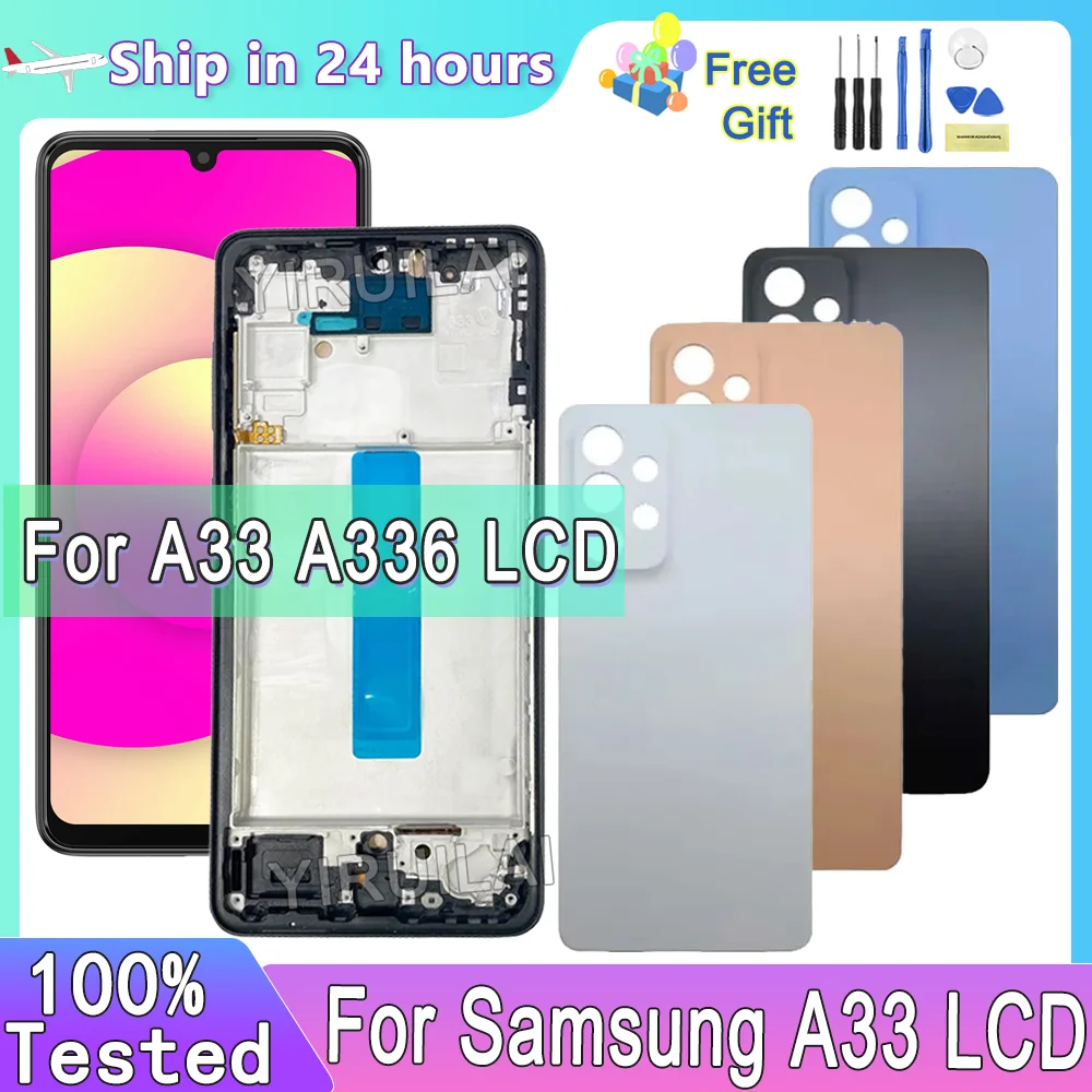 Фото TFT для Samsung Galaxy A33 5G ЖК-дисплей, дигитайзер сенсорного экрана, запасные части для Samsung A336 SM-A336E SM-A336B, ЖК-экран №1