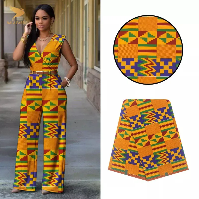 

100% Cotton African Patchwork Real Wax Ankara Africa Prints Fabric Tissu Sewing Wedding Dress Material Craft Accessory DIY Pagne