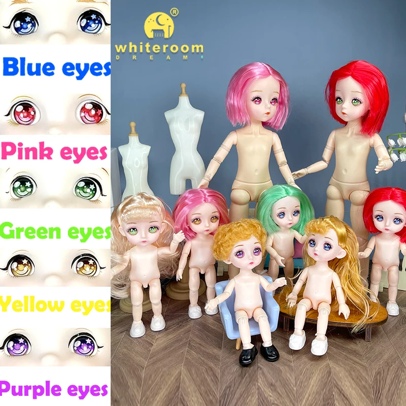 Куклы Bjd для девочек обнаженные девочки ob11 мини-кукла bjd 12 см игрушки детская