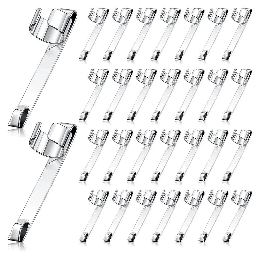 Clips Slide On Pencil Pocket Clips Snap In, Pencil Holder Clip Metal Hangable Portable Pencil Clips, 60 Pcs