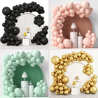 solid color birthday party wedding decoration arch balloon set new latex balloon chain garland background decoration 506