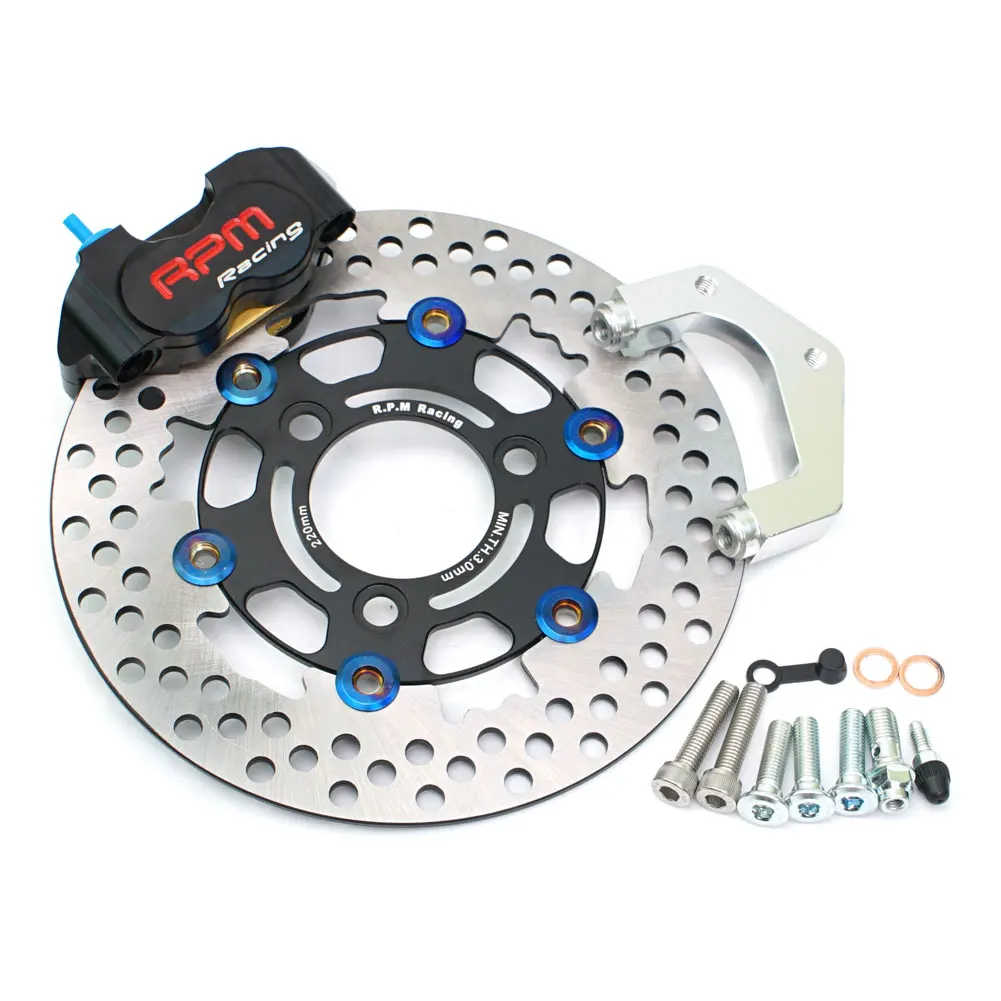 

Тормозные суппорты для мотоцикла, скутера, 82 мм, с адаптером для насоса дискового тормоза 220 мм, кронштейн для Yamaha Aerox BWS RSZ 100 50 rr