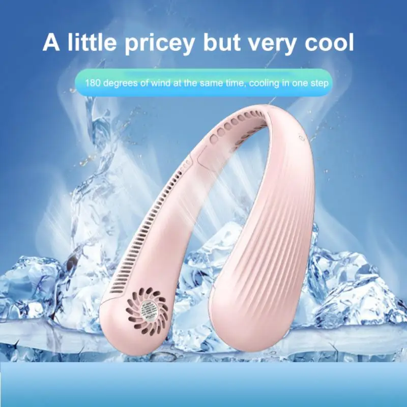 

Abs Portable Sports Cooling Fan Usb Rechargeable Fans Neck Fan For Outdoor Sports Travel 3 Speed Modes Ventilador Mini Bladeless