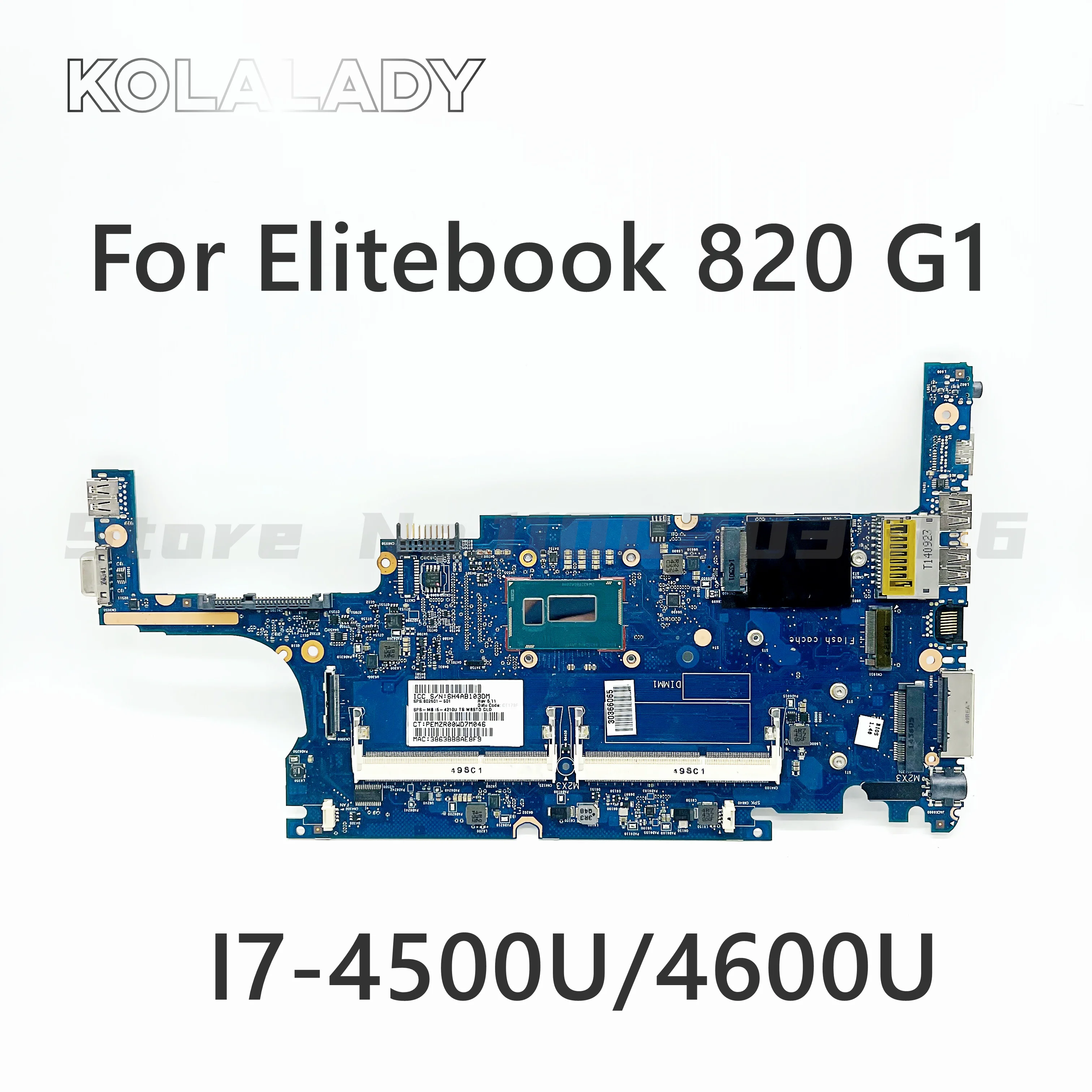 730557-001 802500-001 778828-601 для HP Elitebook 820 G1 материнская плата ноутбука с фотоэлементами/4030U