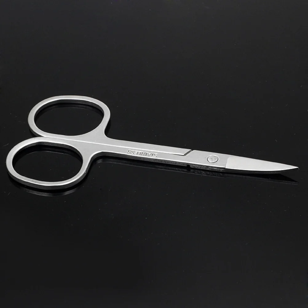 

Scissors Nose Hair Trimmer Trimming Mustache Eyebrows Beard Salon Nasal Women Curved Men Trimmers Haircut Facial Grooming