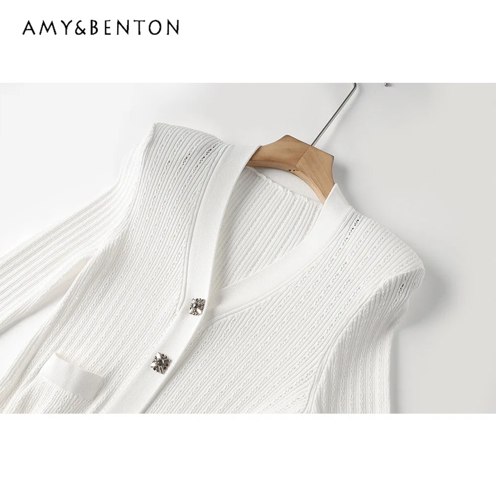 Осенний Новый элегантный трикотажный топ с расклешенными рукавами и юбка-годе